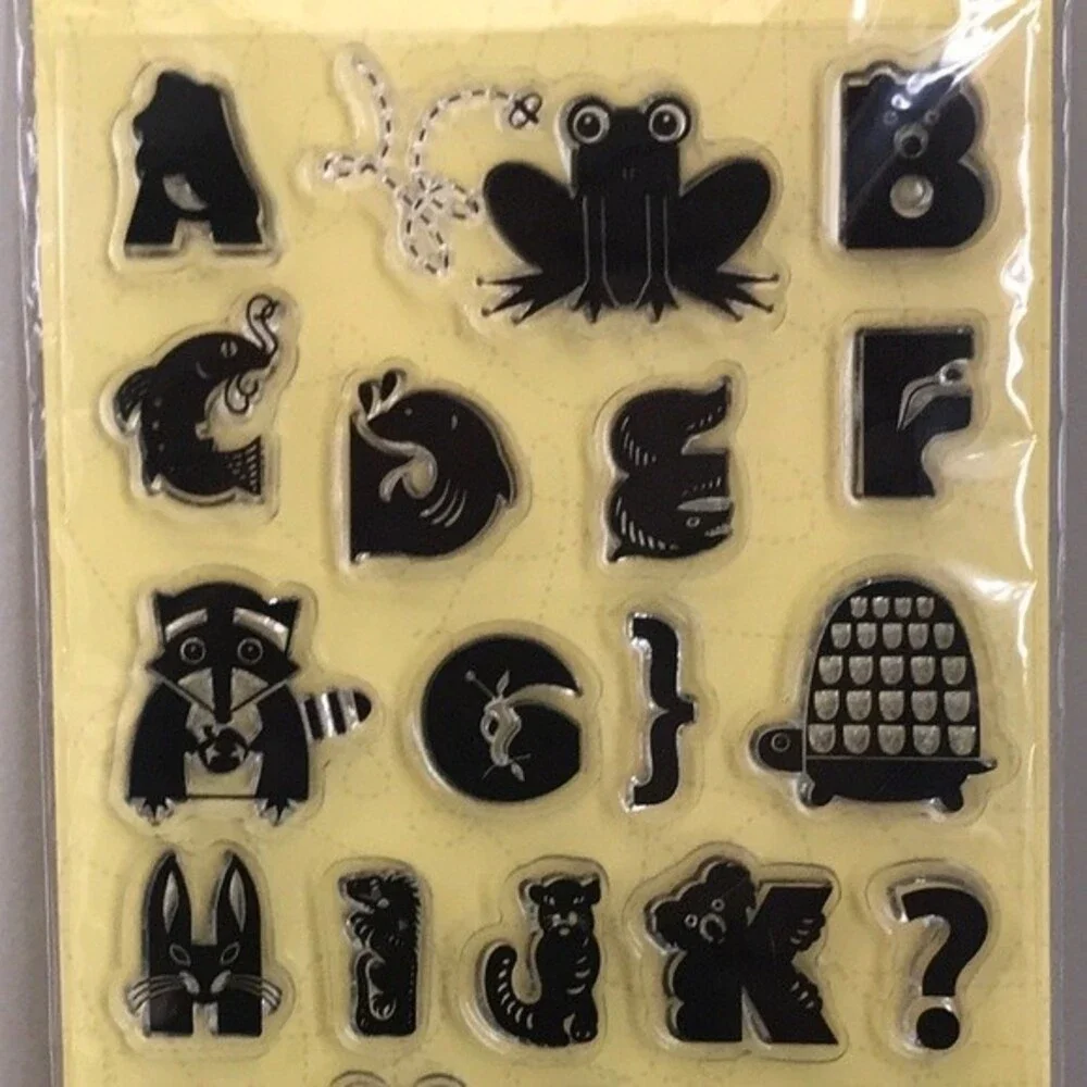 K&Company Alphabet Animals Clear Stamps by Jenn Ski NWT